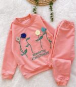 بلوز شلوار دخترانه چهار گل - Image 4