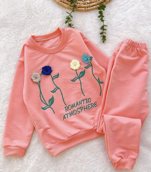 بلوز شلوار دخترانه چهار گل - Image 4