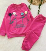 بلوز شلوار دخترانه چهار گل - Image 5