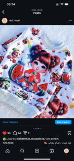 بلوز شلوار دخترانه هندوانه - Image 4