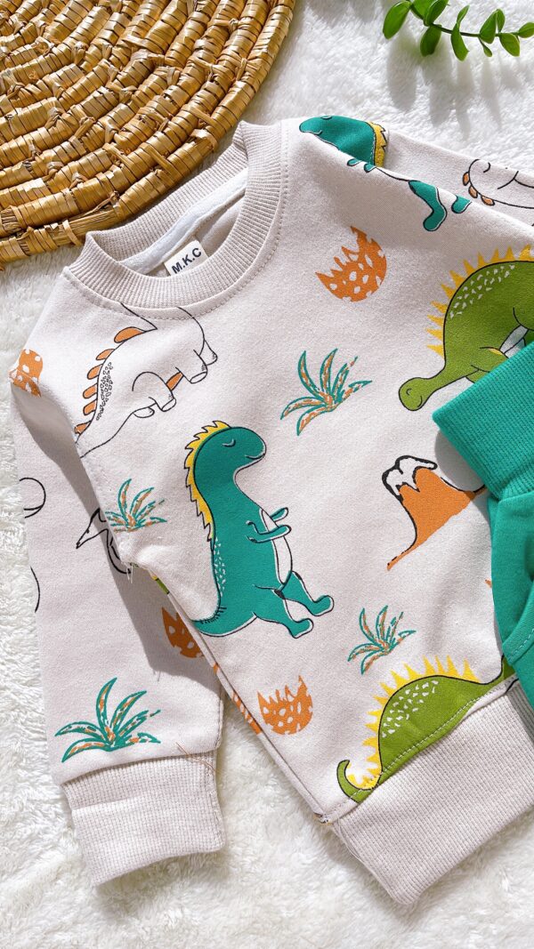 بلوز شلوار پسرانه دایناسور - Image 2