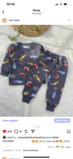 بلوز شلوار تو کرکی وارداتی - Image 3