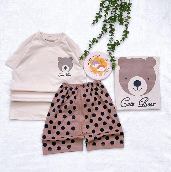 تیشرت شورتک خرس  اسپرت - Image 1