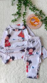 بلوز شلوار دختر مو فرفری