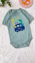 سه تیکه (جلو دکمه+شلوار+ بادی استین کوتاه) - Image 4