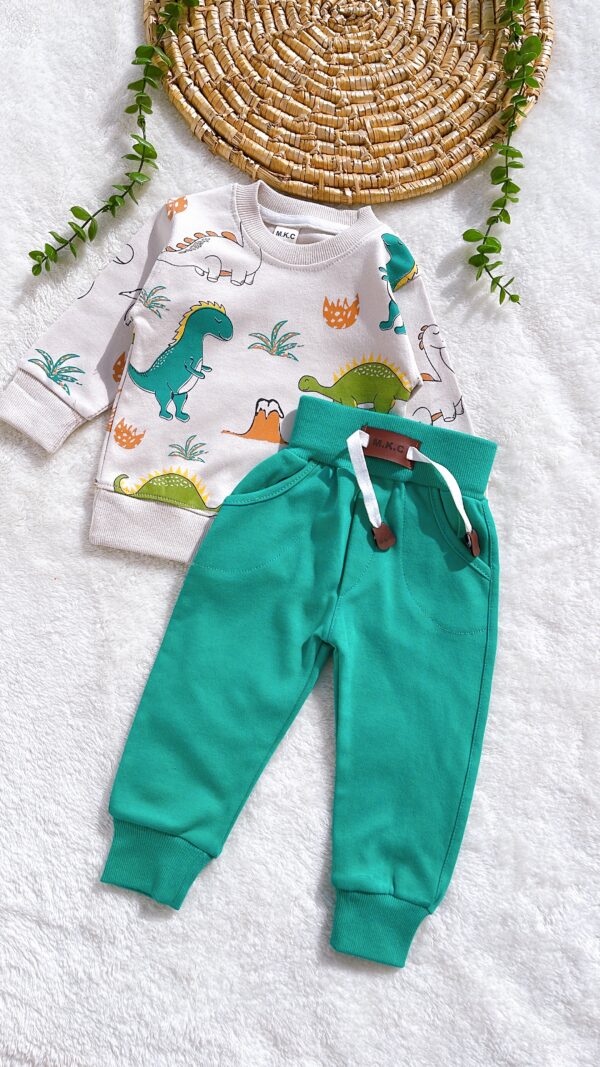 بلوز شلوار پسرانه دایناسور - Image 3